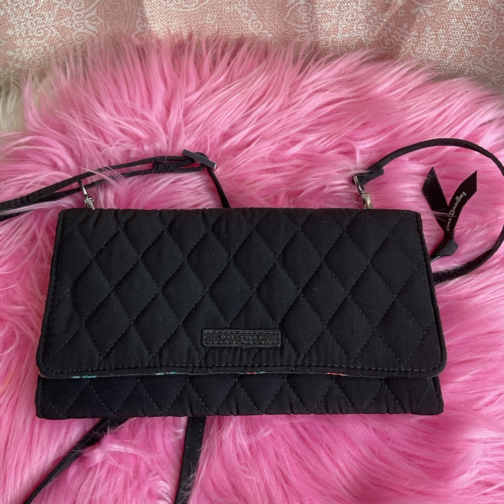 Vera Bradley RFID Quilted Wallet w/ Removable Crossbody Strap - Picture 4 of 6